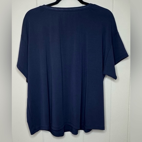 a domani sleep Breezy Short Sleeve Pajama Woven V Neck T Shirt Size XXL - Picture 4 of 13